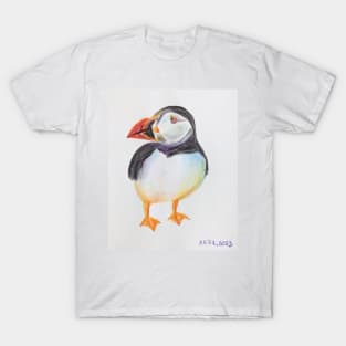 Puffin - drawing with color pencils T-Shirt